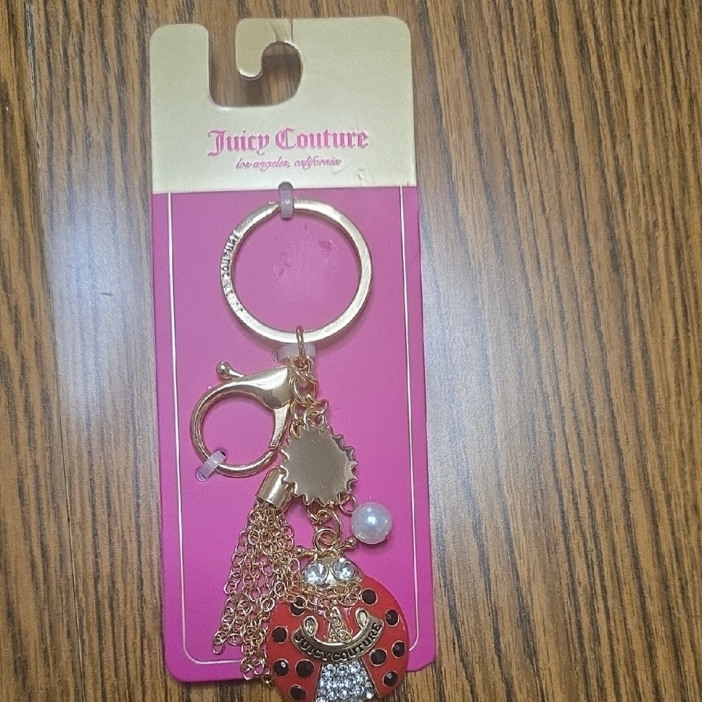 Juicy Couture Gold and Red Ladybug Key Holder